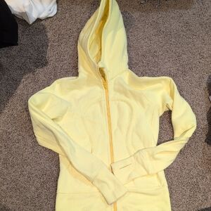 Lululemon Yellow Hooded Scuba Hoody